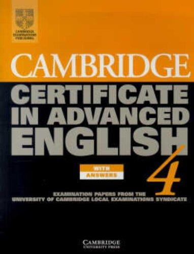 certificate in Advanced English 4 with Answers