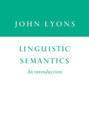 Linguistic Semantics , an Introduction