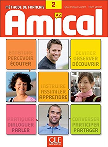 Amical 2 , A2 , Méthode de francais + CD + Corrigés et Transcriptions