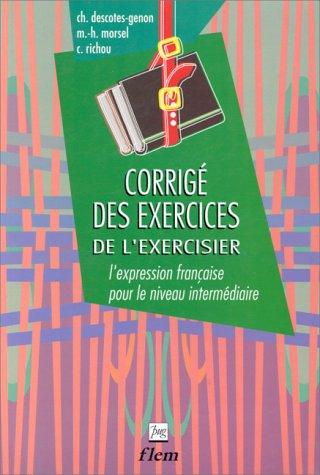 Corrigé des Exercices de l'exercisier