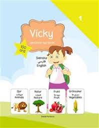 Vicky upptäcker nya språk , Svenska,Farsi & English , 100 ord