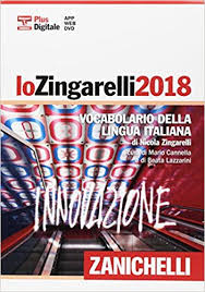 Lo Zingarelli 2018 , Vocabulario della lingua italiana