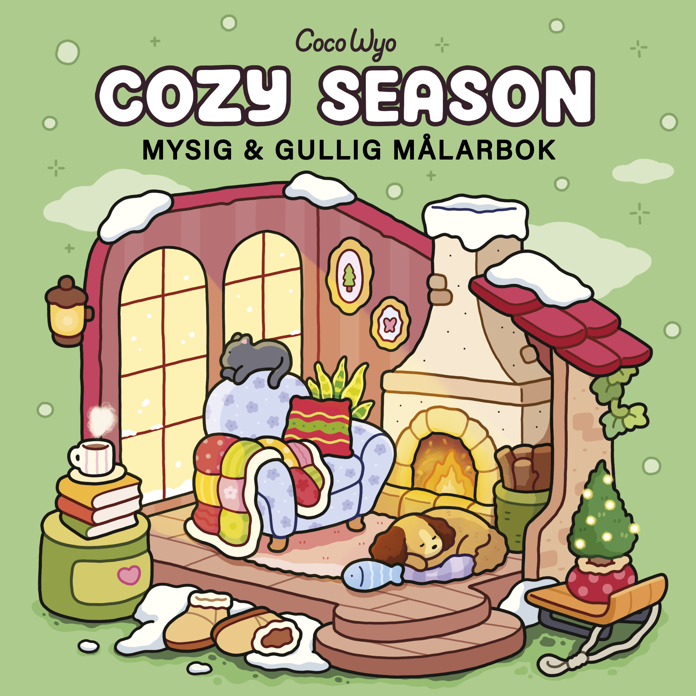 Cozy Season : Mysig och gullig Cozy Coloring målarbok från Coco Wyo