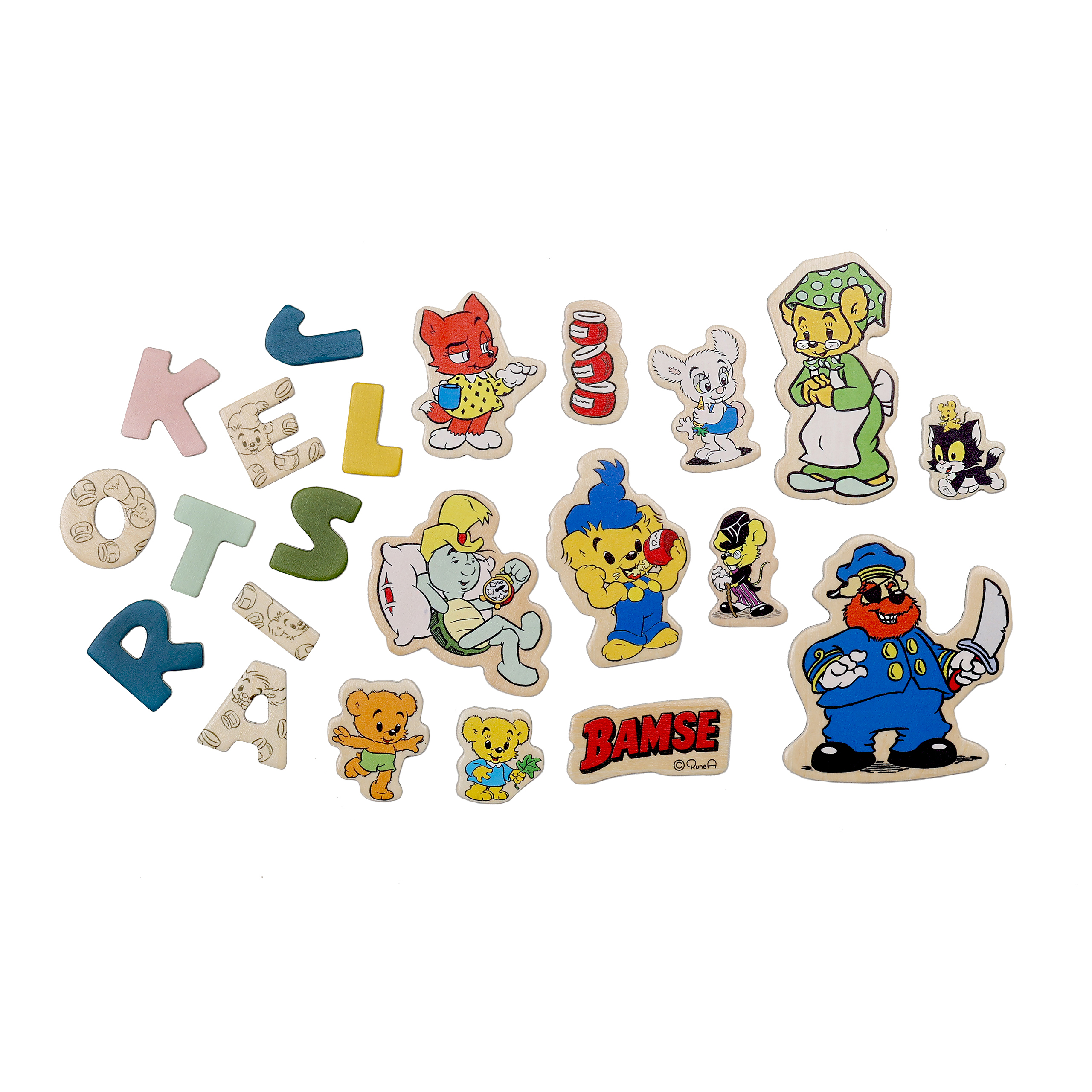 Bamse Magnetlek Siffror 57 bitar