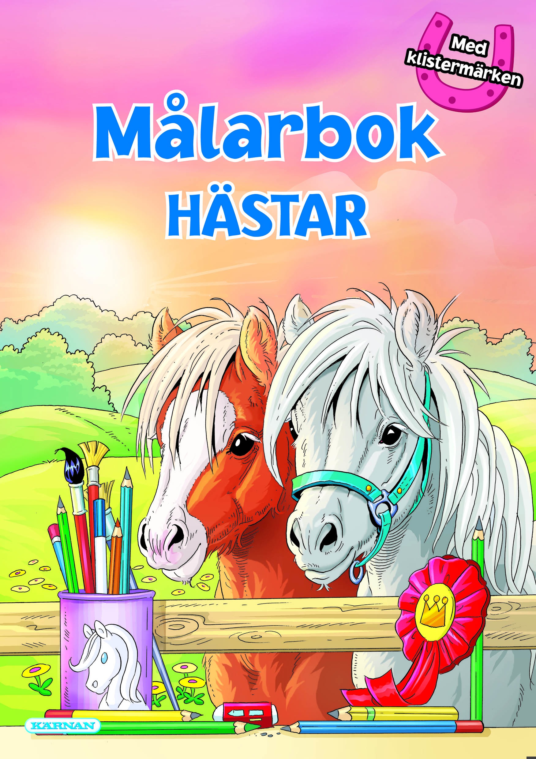 Målarbok hästar
