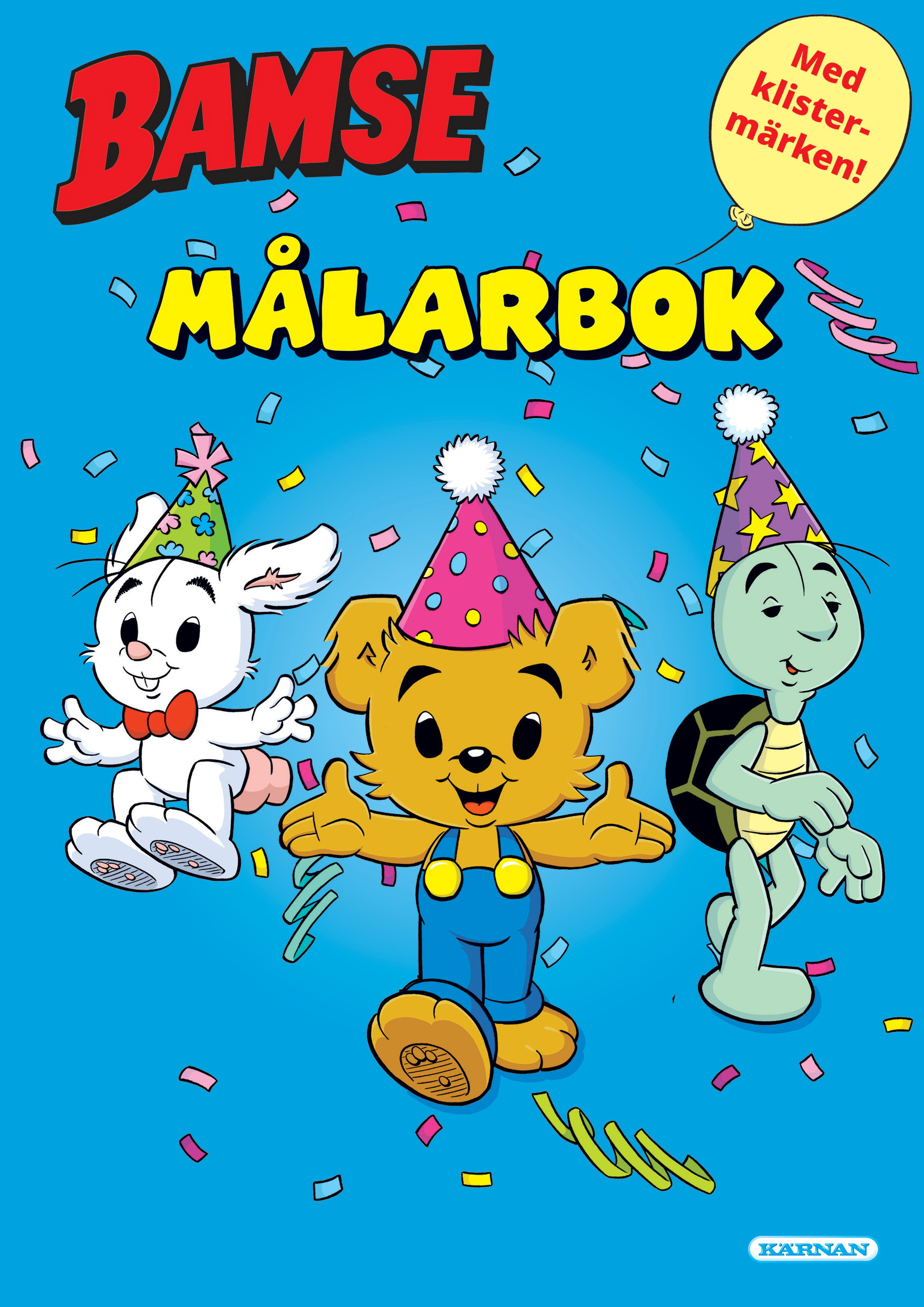 Bamse Målarbok med klistermärken