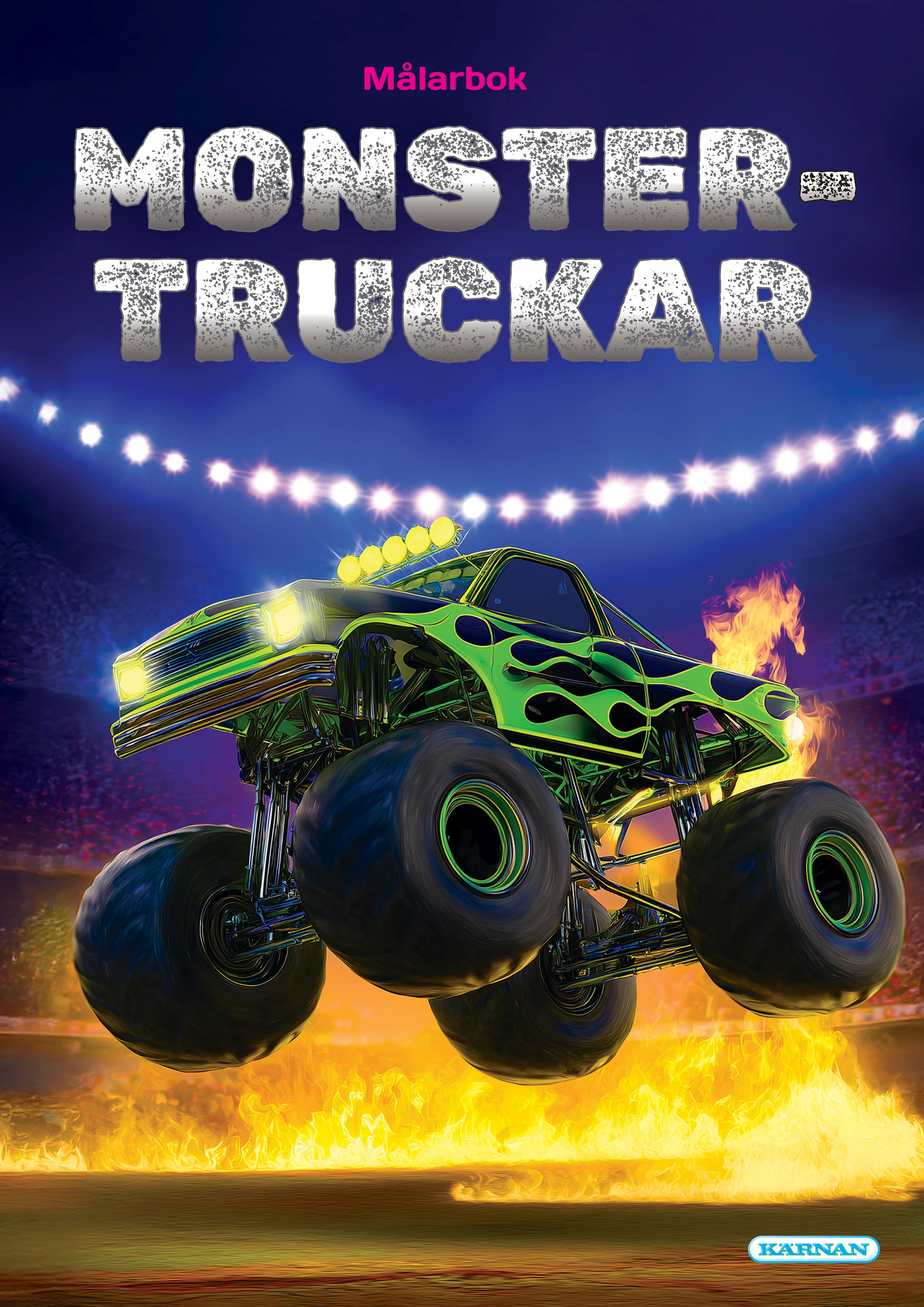 Målarbok Monstertruckar