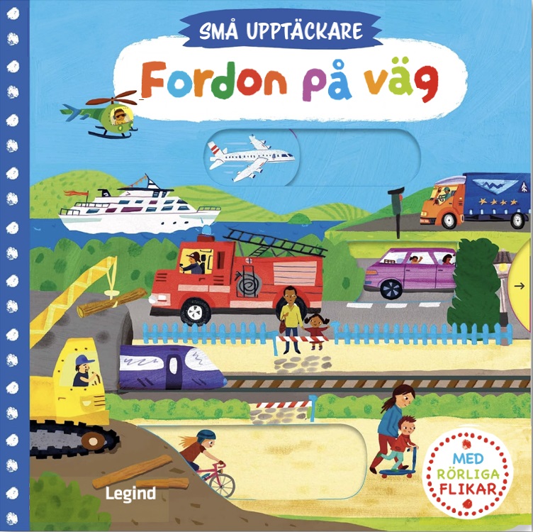 Fordon på väg - med rörliga flikar