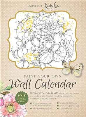 Paint-Your-Own Wall Calendar : Illustrations by Kristy Rice