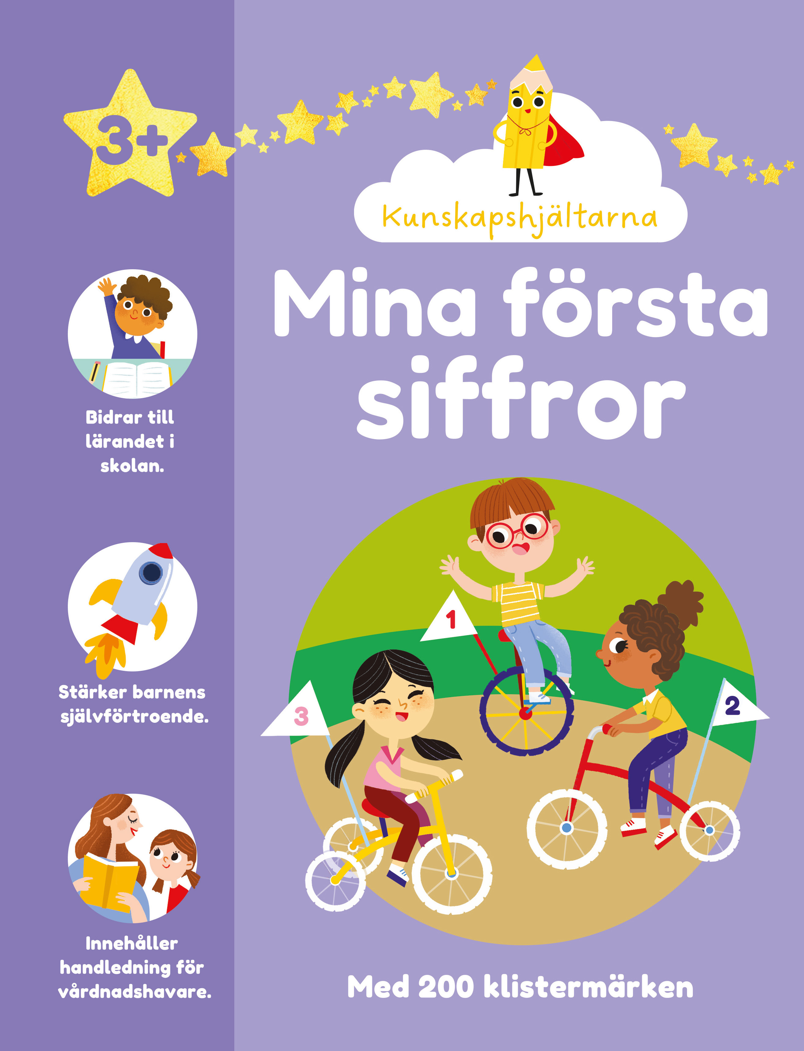 Mina första siffror : pysselbok med klistermärken
