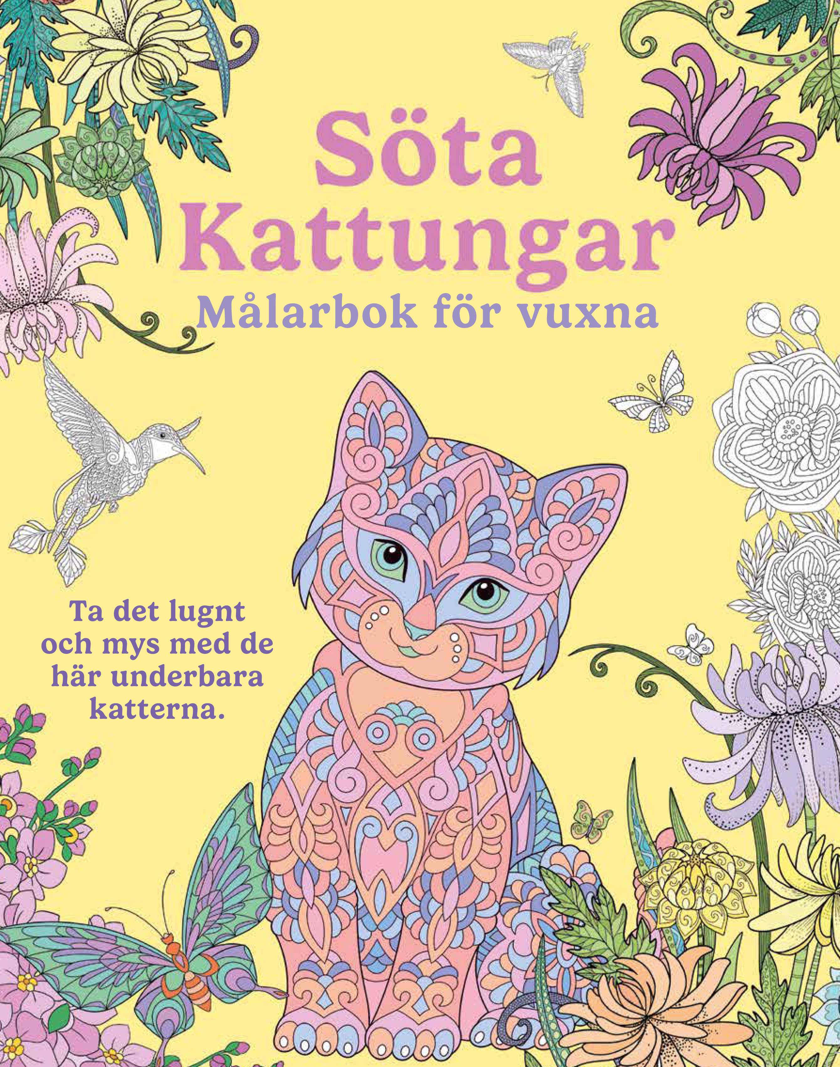 Söta kattungar : målarbok för vuxna