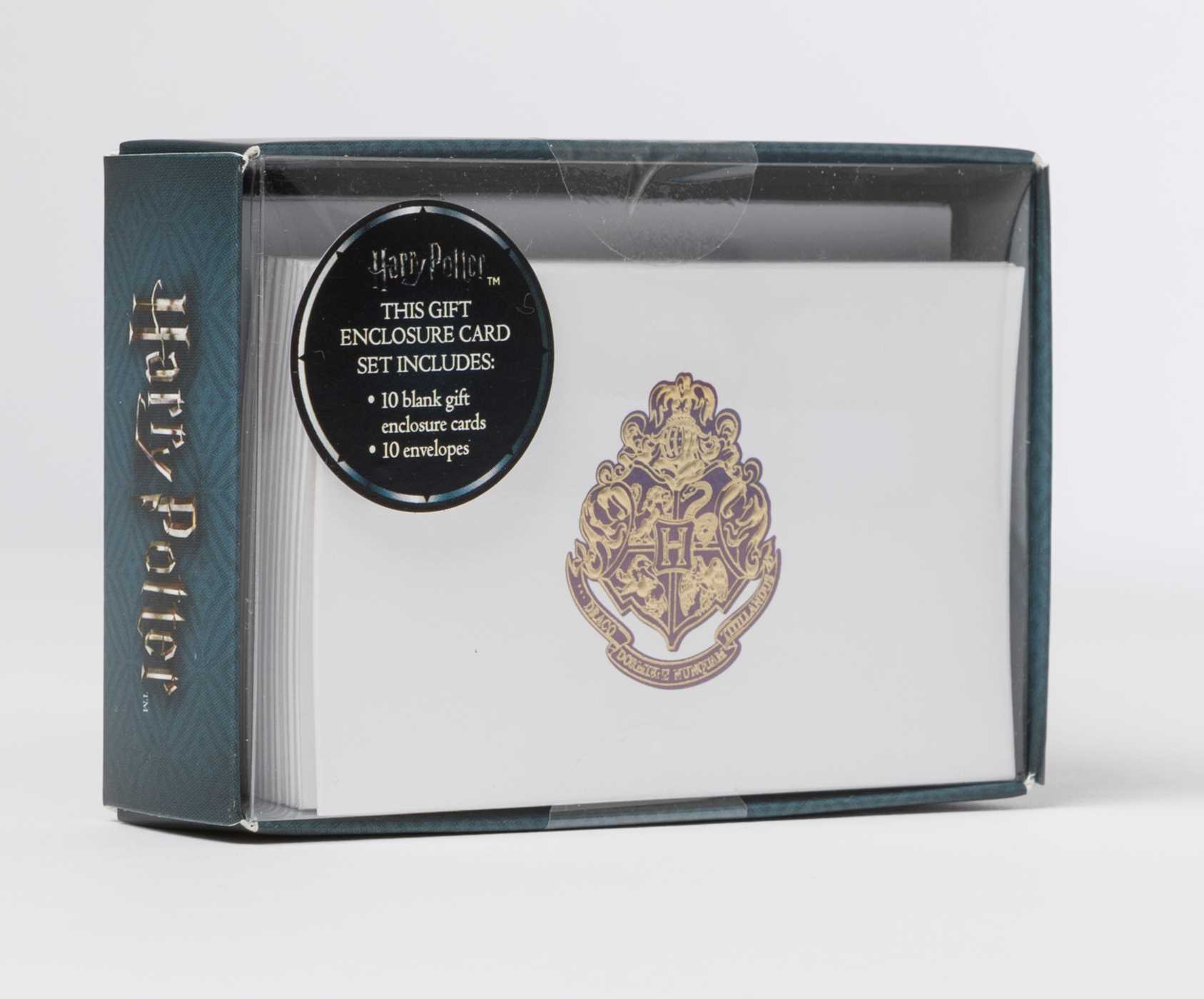 Harry potter: hogwarts crest foil gift enclosure cards