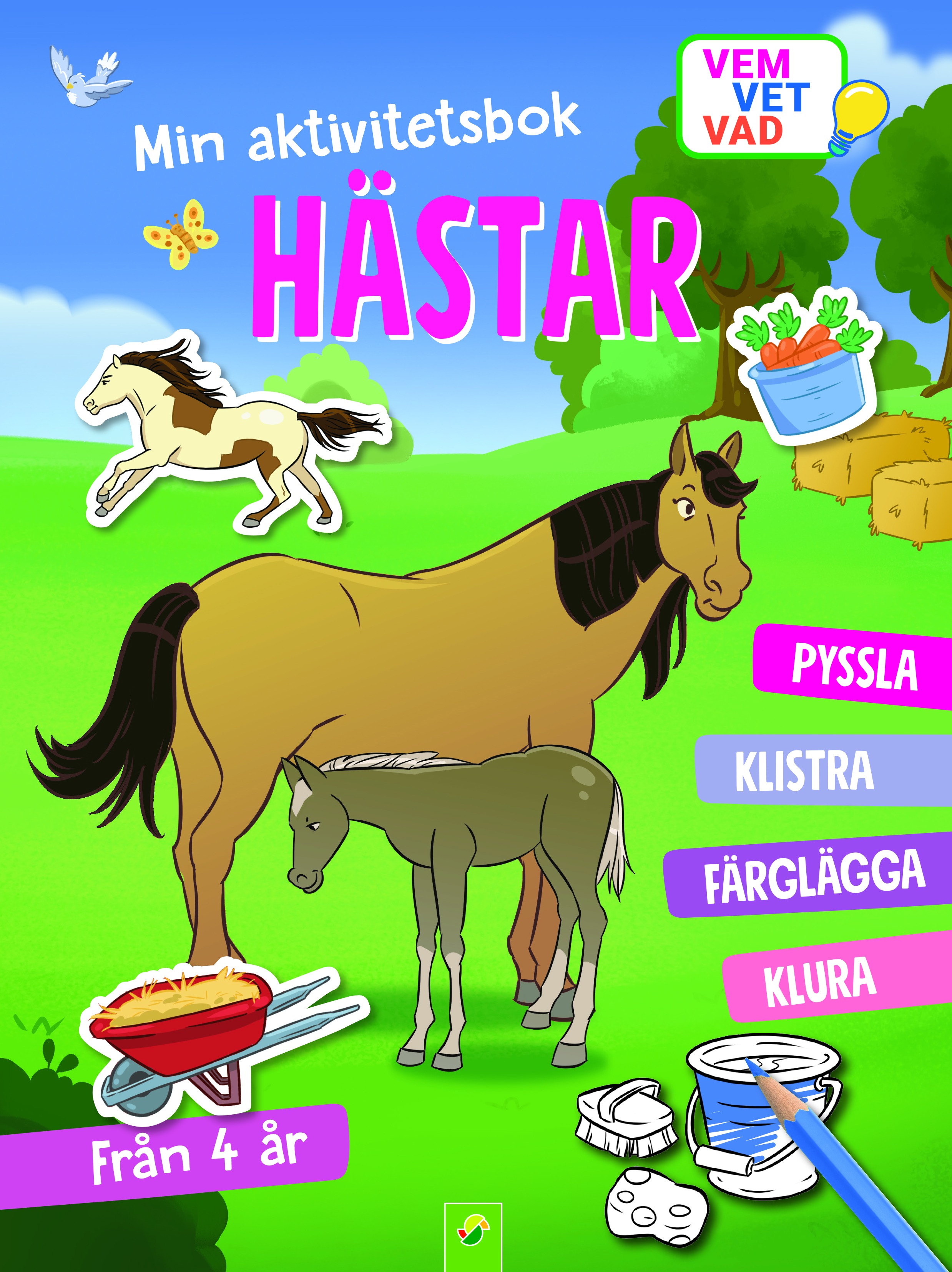 Min aktivitetsbok hästar : med klistermärken
