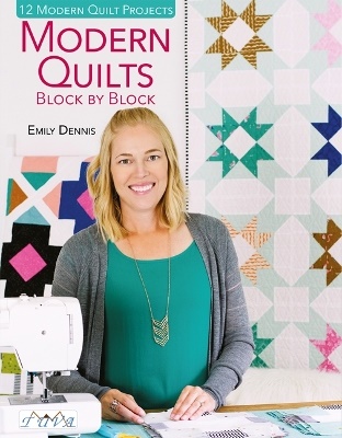 Modern quilts black by block