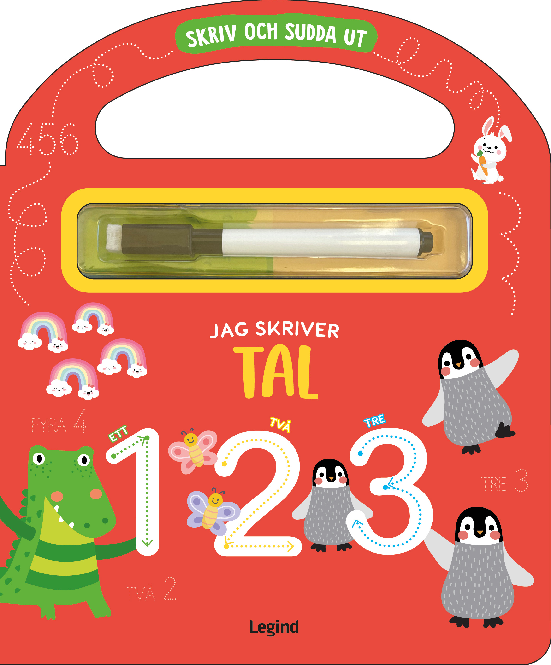 Jag skriver tal : skriv och sudda ut