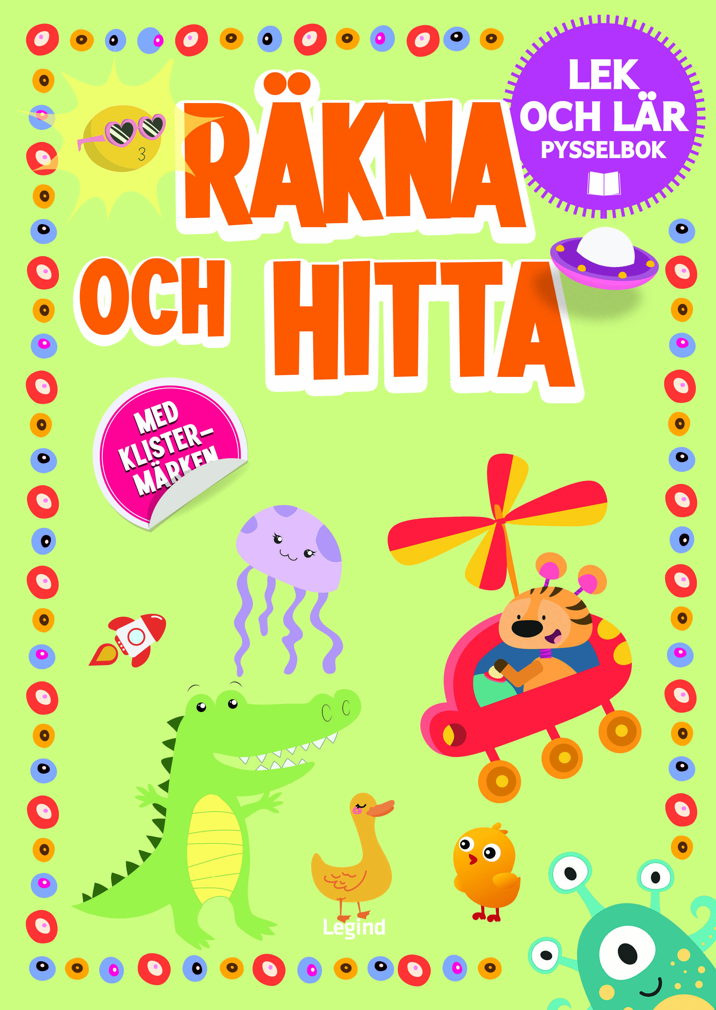 Räkna och hitta : pysselbok med klistermärken