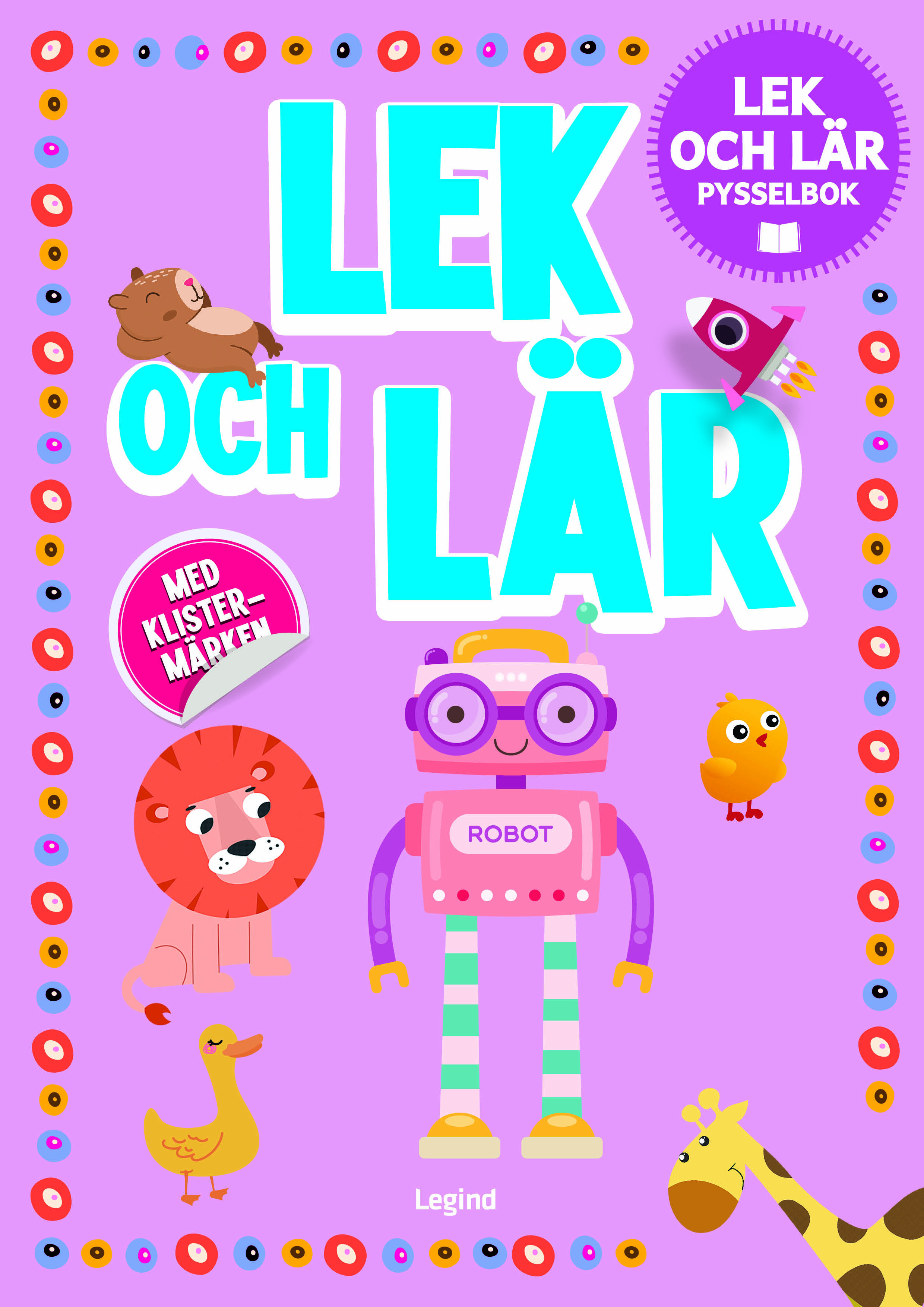 Lek och lär : pysselbok med klistermärken