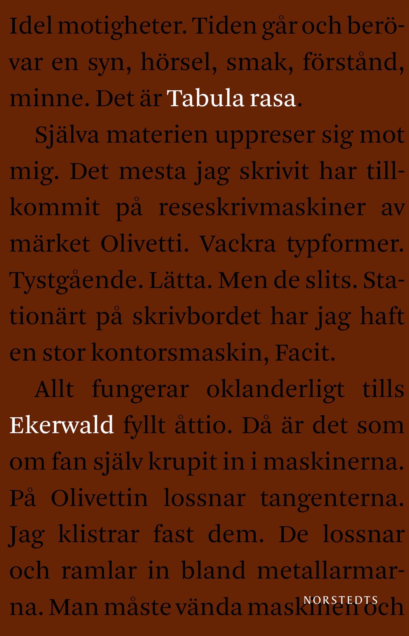 Tabula rasa : fragment av ett liv