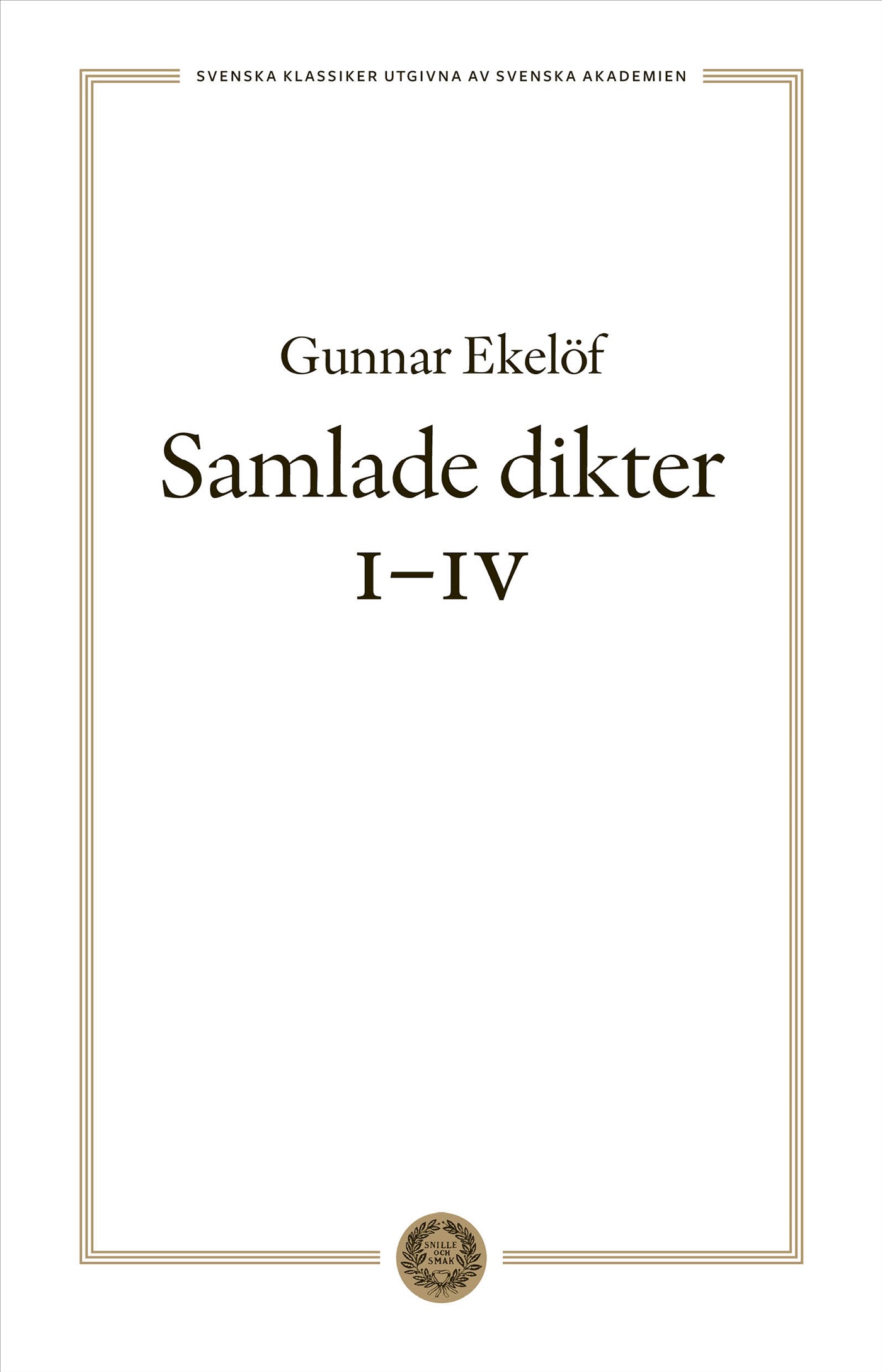 Samlade dikter I-IV