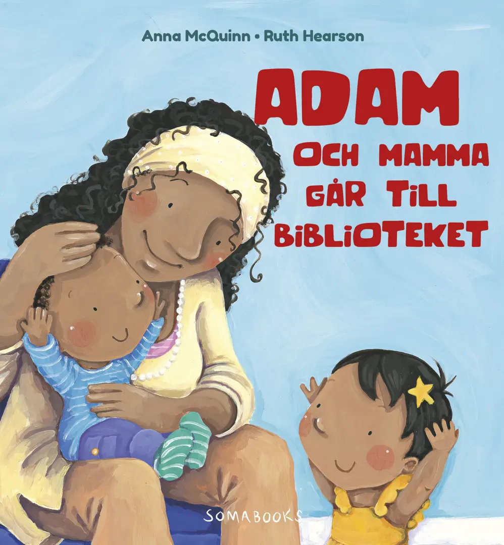 Adam och mamma går till biblioteket